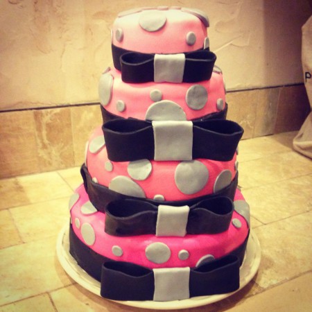 A sweet 16 cake feeding 300 people.